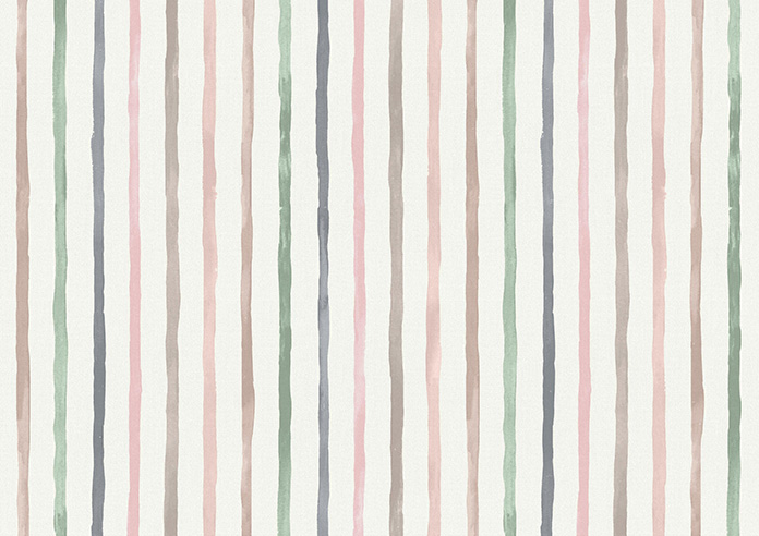 Vintage Stripe, Pastels - Twist&Fit Roman Blind - Image 7